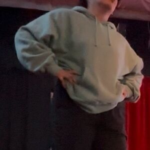 Aritzia Green Relaxed Fit Hoodie